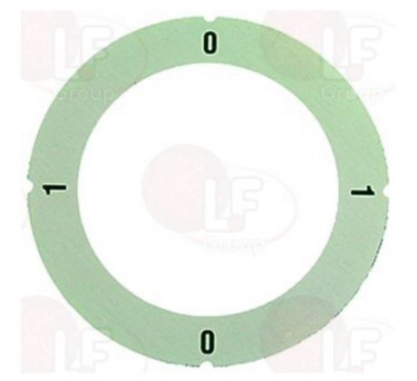 Samolepiaci disk 63 mm 0-1-0-1