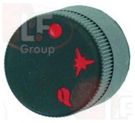 Gombík 30 mm so symbolom plameňa