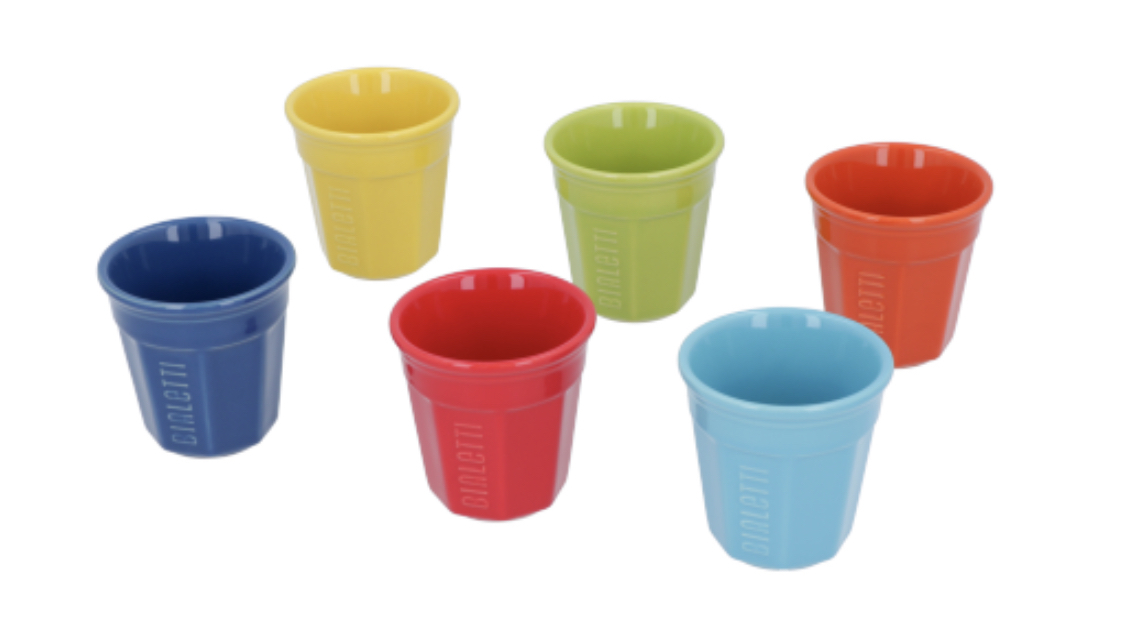 Porcelánové poháre SET BIALETTI MULTICOLOR