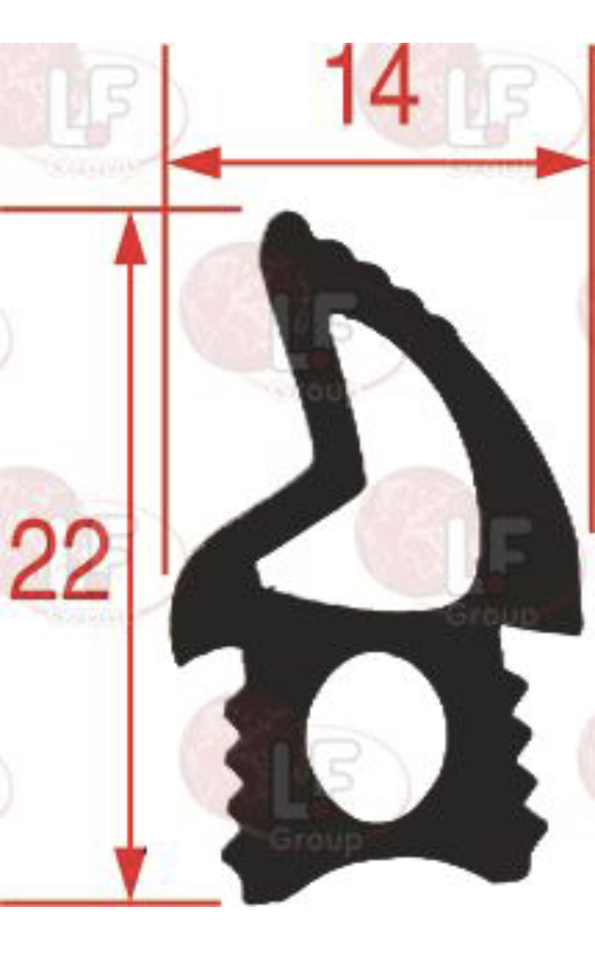 Tesnenie dverí Unox 2200mm