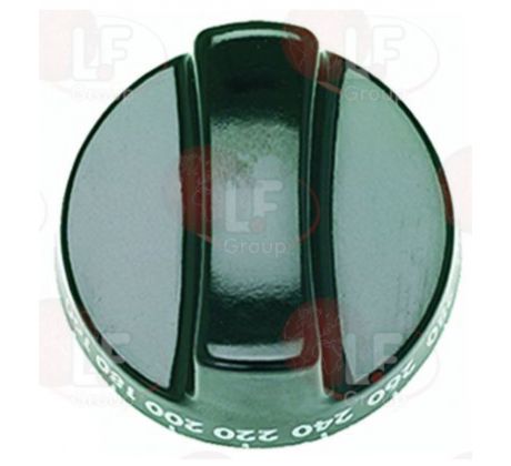 Gombík 63 mm 160-300C čierny 8x6,5 mm