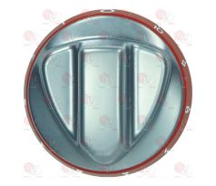 Gombík SILVER-RED 72 mm 6x4,6 mm 0-10