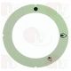 Samolepiaci disk 63 mm so symbolom plameňa bez iskry