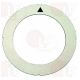 Samolepiaci disk 63 mm so šípkou