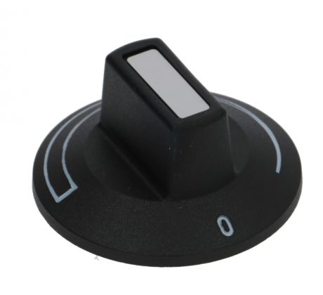 Gombík čierny 50 mm so šípkou 6x4,6 mm