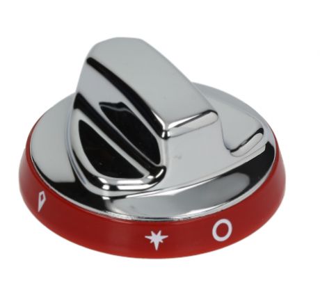 Gombík SILVER-RED 72 mm 10x8 mm so symbolom
