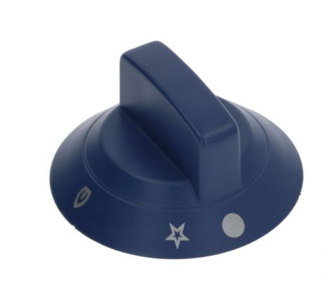 Gombík BLUE 60 mm 6x4,6 mm so symbolom plameňa s iskrou