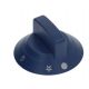 Gombík BLUE 60 mm 6x4,6 mm so symbolom plameňa s iskrou