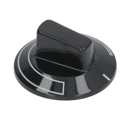 Gombík čierny 50 mm 6x4,6 mm so šípkou