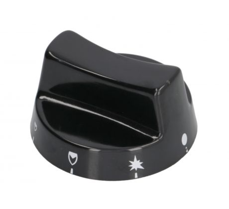 Gombík 63 mm so symbolmi čierny 8x6,5 mm