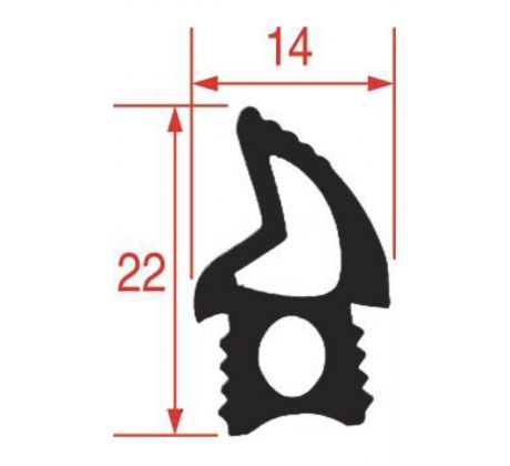 Tesnenie dverí UNOX 1900mm